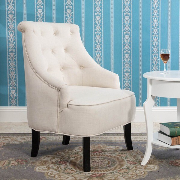 Shop Tamin Curved Back Accent Chair - Free Shipping Today - Overstock