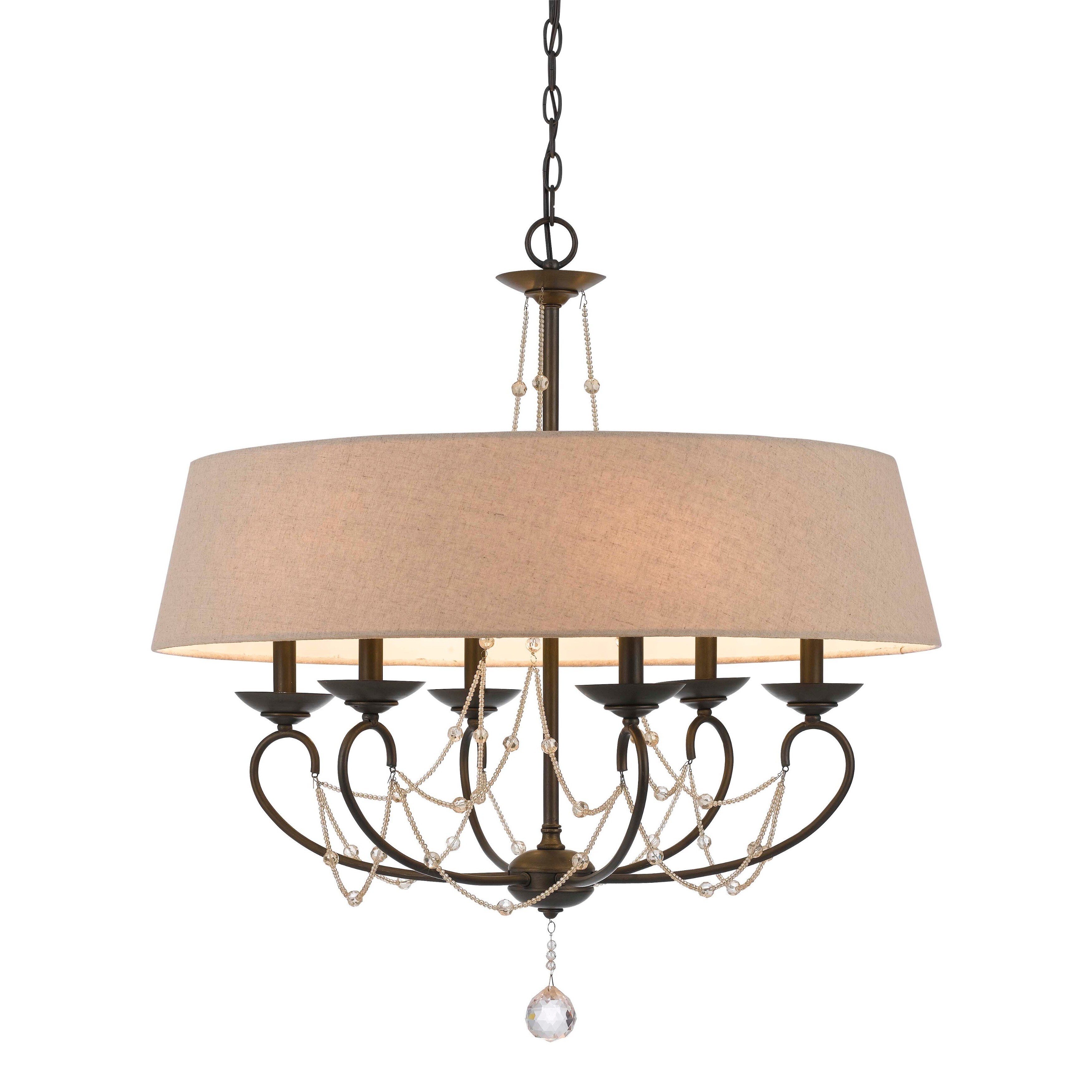 Dawson Bronze Metal/Crystal Chandelier (Chandelier) - Chandeliers For Bedrooms by Overstock.com