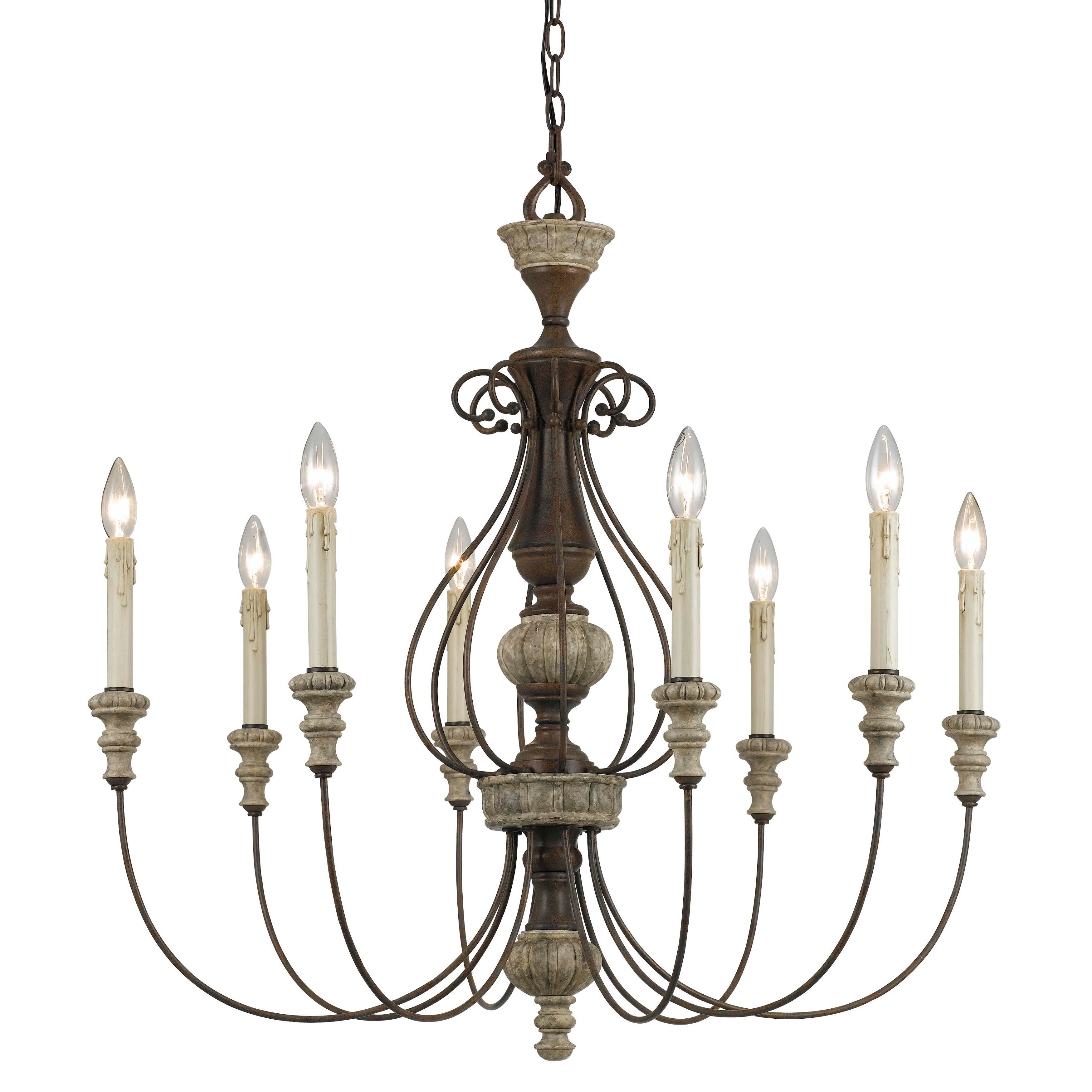 Williams Oxidized Metal and Resin 8-light Chandelier (Chandelier) - Chandeliers For Bedrooms by Overstock.com
