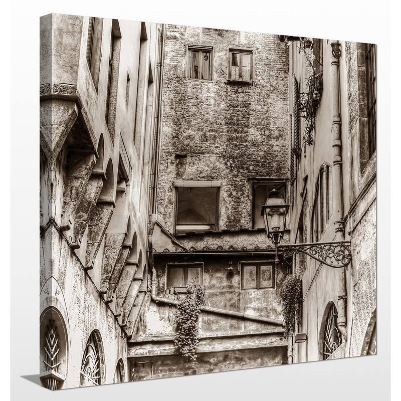 "Italy in Sepia 6" Giclee Print Canvas Wall Art