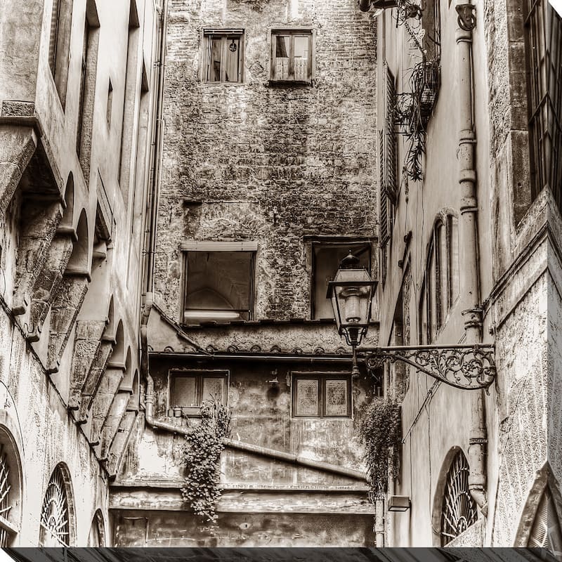 "Italy in Sepia 6" Giclee Print Canvas Wall Art