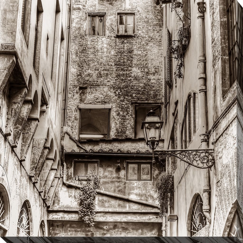 "Italy in Sepia 6" Giclee Print Canvas Wall Art