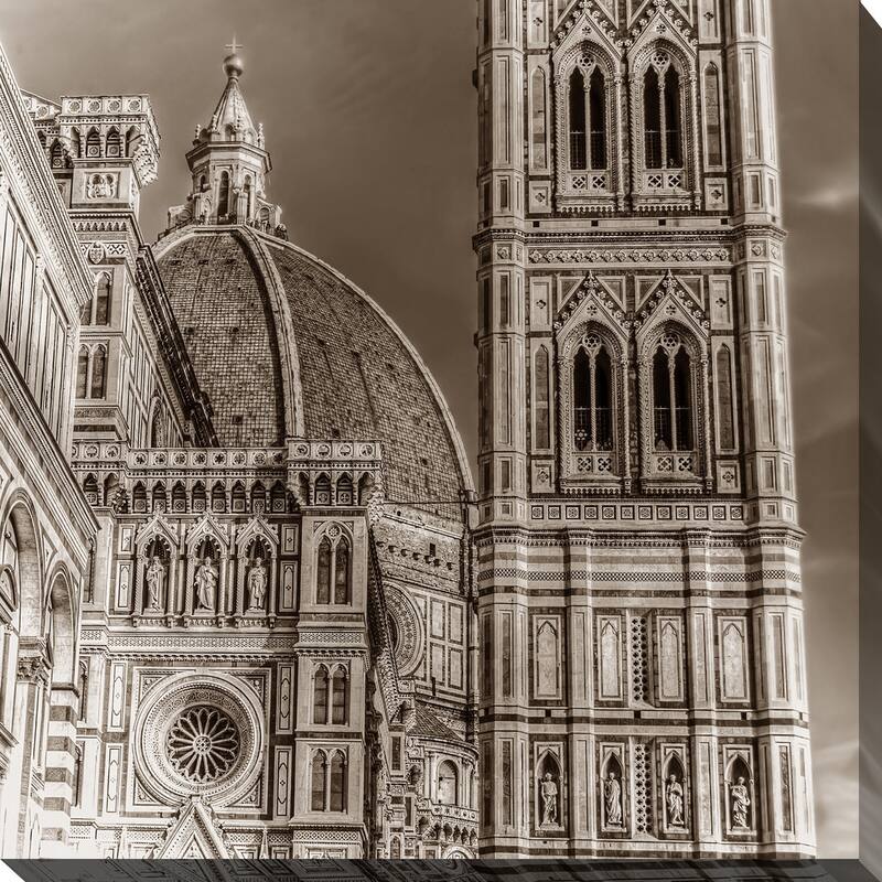 "Italy in Sepia 5" Giclee Print Canvas Wall Art