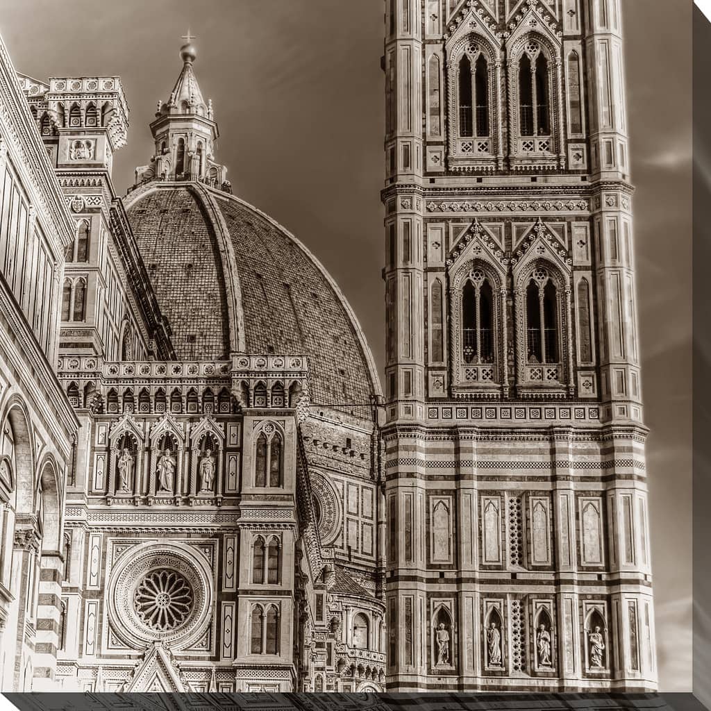 "Italy in Sepia 5" Giclee Print Canvas Wall Art