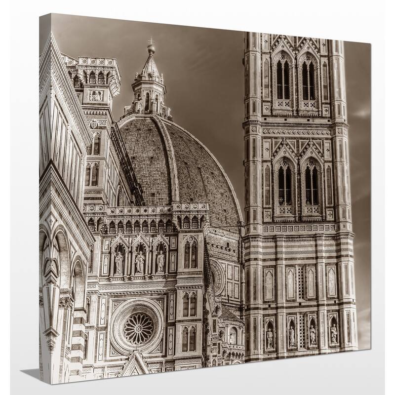 "Italy in Sepia 5" Giclee Print Canvas Wall Art
