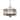 Bronze-finished Wood/Metal Semi-flush Pendant Fixture