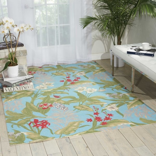 Waverly Sun N' Shade Indoor/Outdoor Poolside 10' x 13' Area Rug