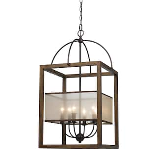6-light 60-watt Rectangular Chandelier