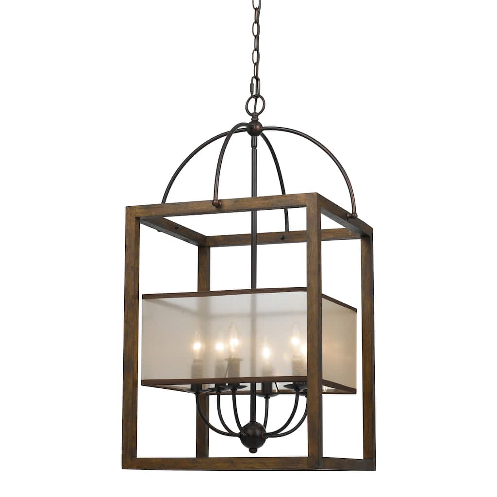 6-light 60-watt Rectangular Chandelier