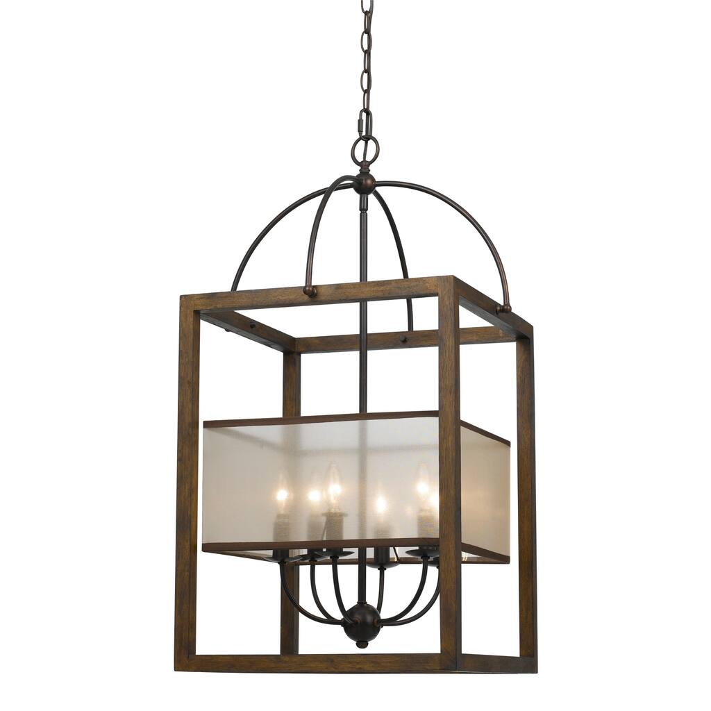 6-light 60-watt Rectangular Chandelier