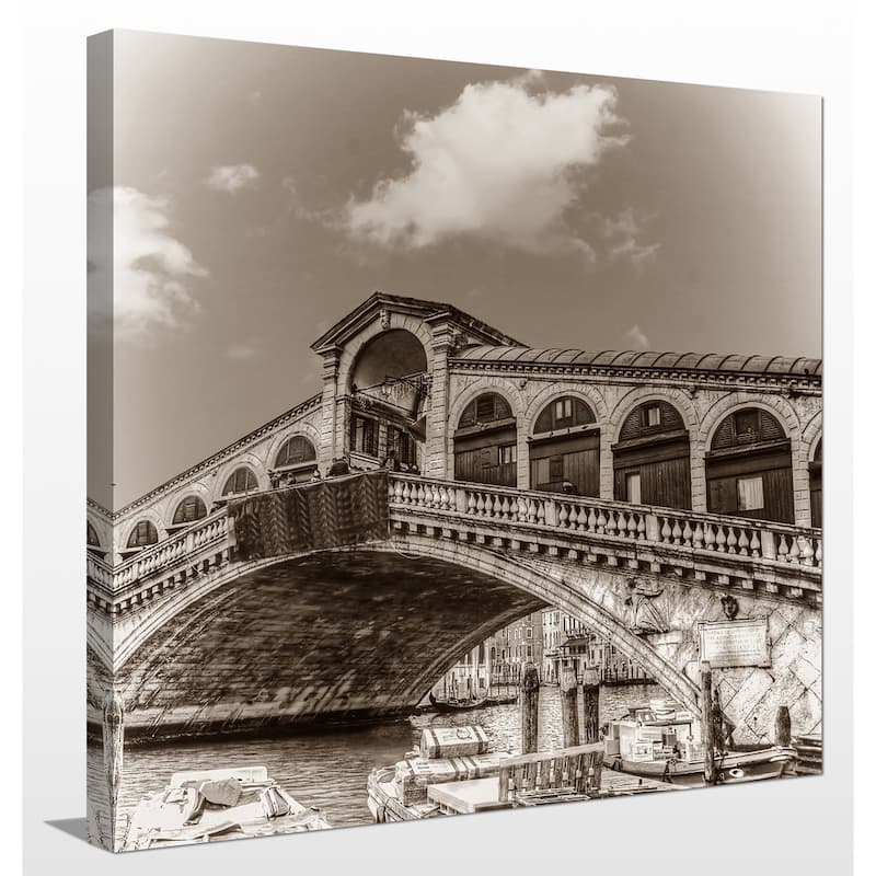 "Italy in Sepia 3" Giclee Print Canvas Wall Art
