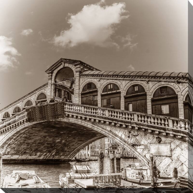 "Italy in Sepia 3" Giclee Print Canvas Wall Art