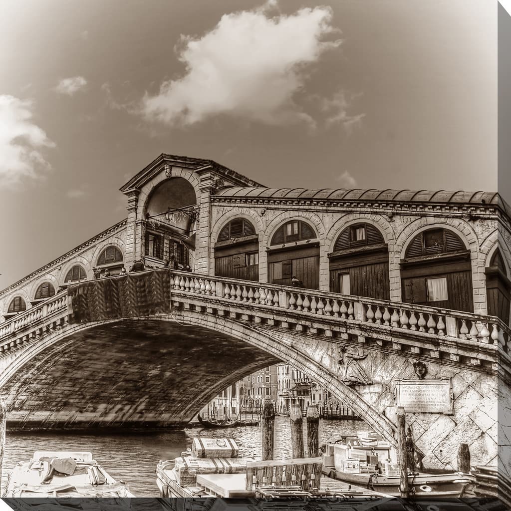 "Italy in Sepia 3" Giclee Print Canvas Wall Art