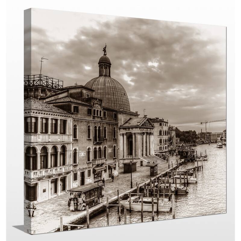 "Italy in Sepia 2" Giclee Print Canvas Wall Art