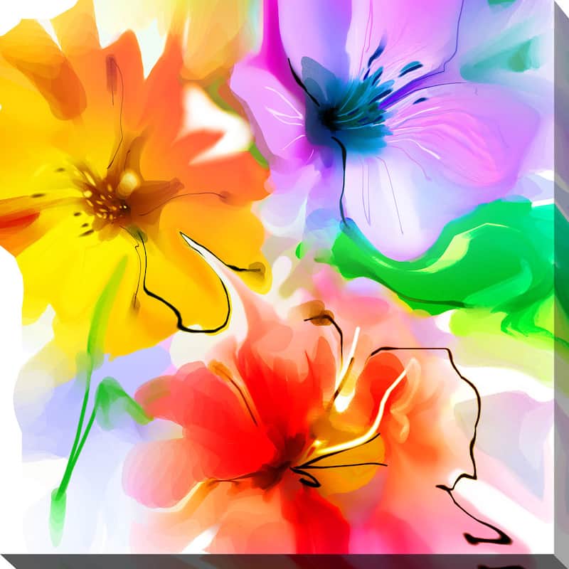 "The Floral Dance" Giclee Print Canvas Wall Art