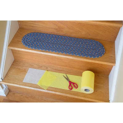 Rhody Rug Yellow Synthetic Non-slip Stair Tread Installation Kit