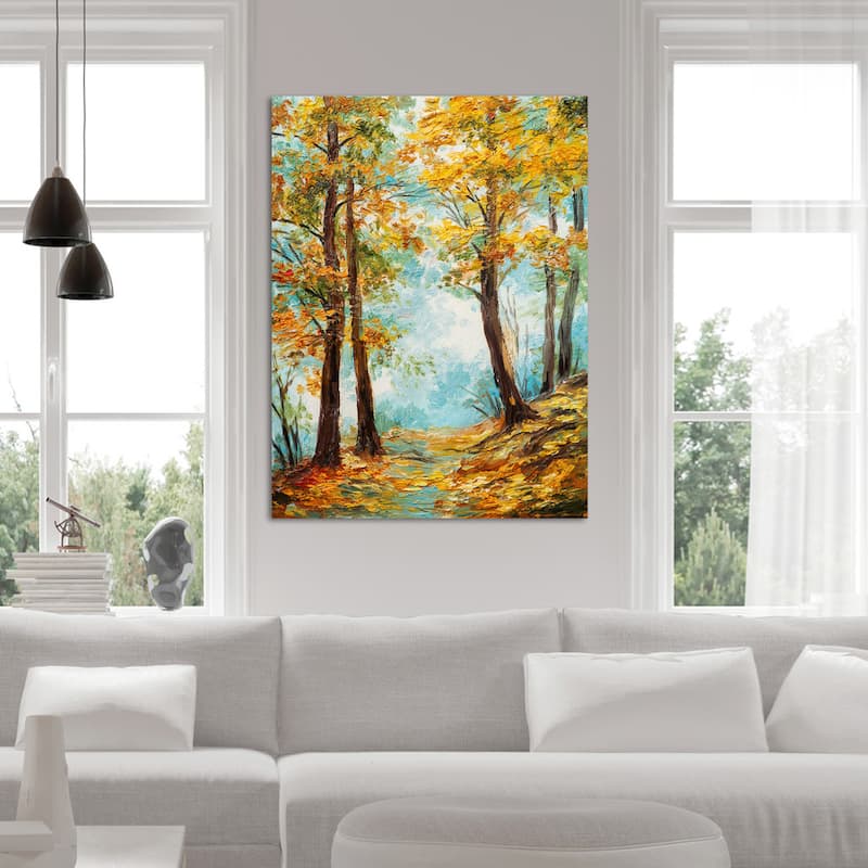 "Autumn Trees" Giclee Print Canvas Wall Art