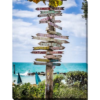 "Key West Signs" Giclee Print Canvas Wall Art