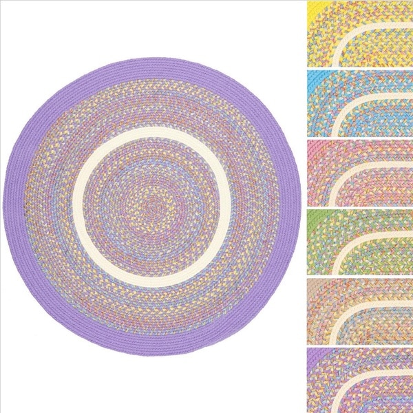 Shop Kids Place Indoor / Outdoor Reversible Round Braided Rug by Rhody