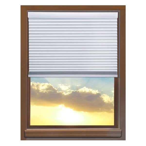 Linen Avenue Custom Cordless 30 To 31 Inch Wide Crystal Linen Avenue Custom Cordless 30 To 31 Inch Wide Crystal Blackout Cellular Window Shade