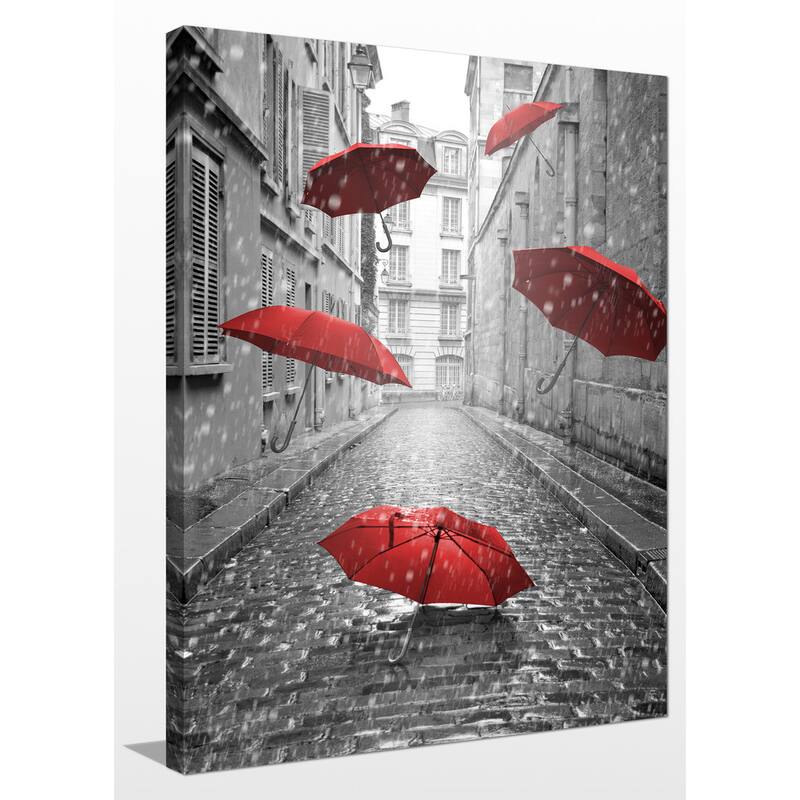 "Five Umbrellas" Giclee Print Canvas Wall Art