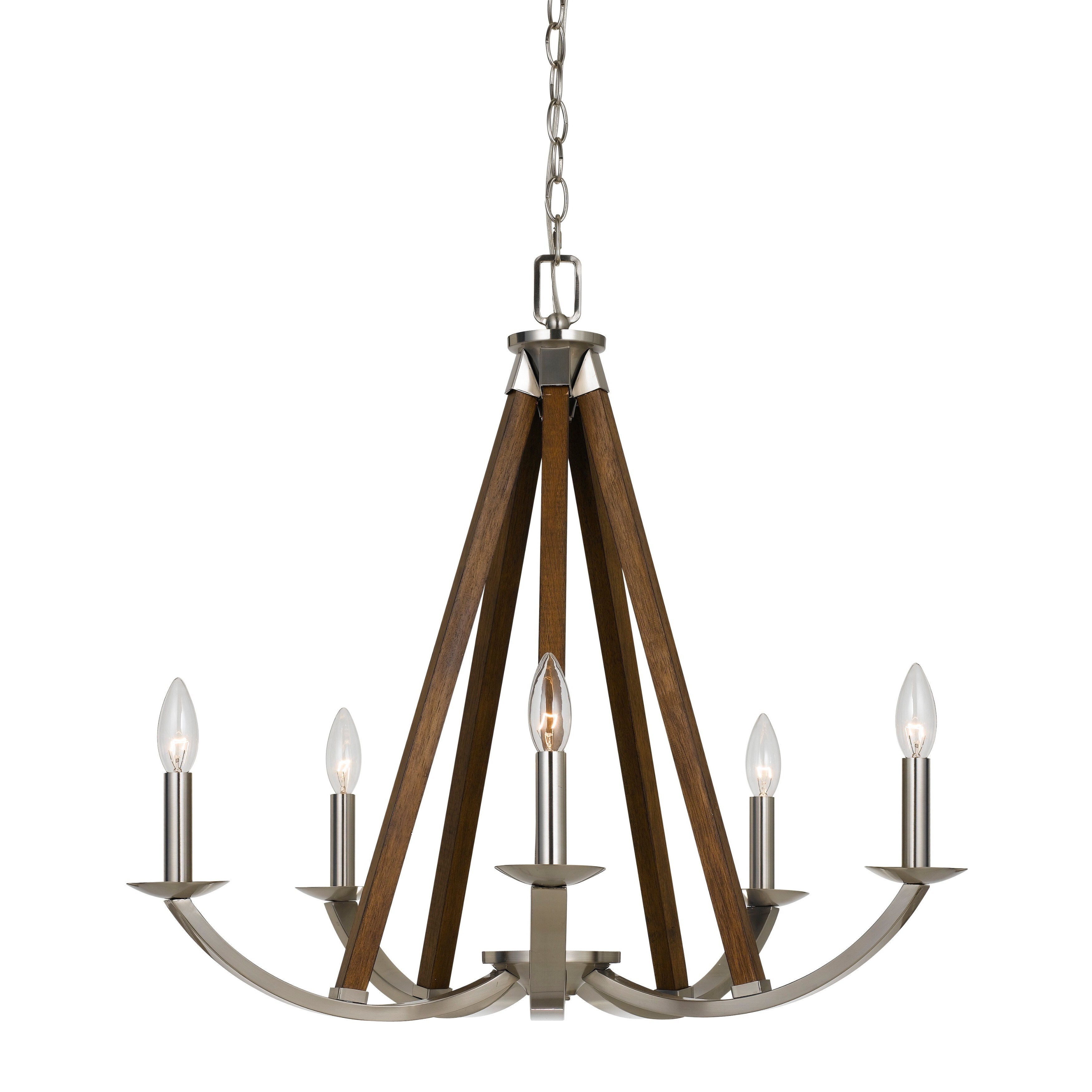 Monica Brown/Silvertone Metal Chandelier (Chandelier) - Chandeliers For Bedrooms by Overstock.com