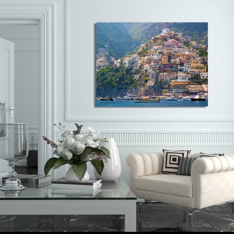 "Positano, Amalfi Coast" Giclee Print Canvas Wall Art