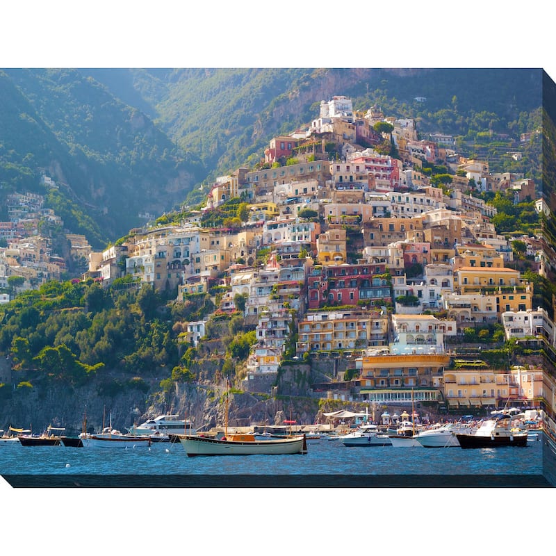 "Positano, Amalfi Coast" Giclee Print Canvas Wall Art