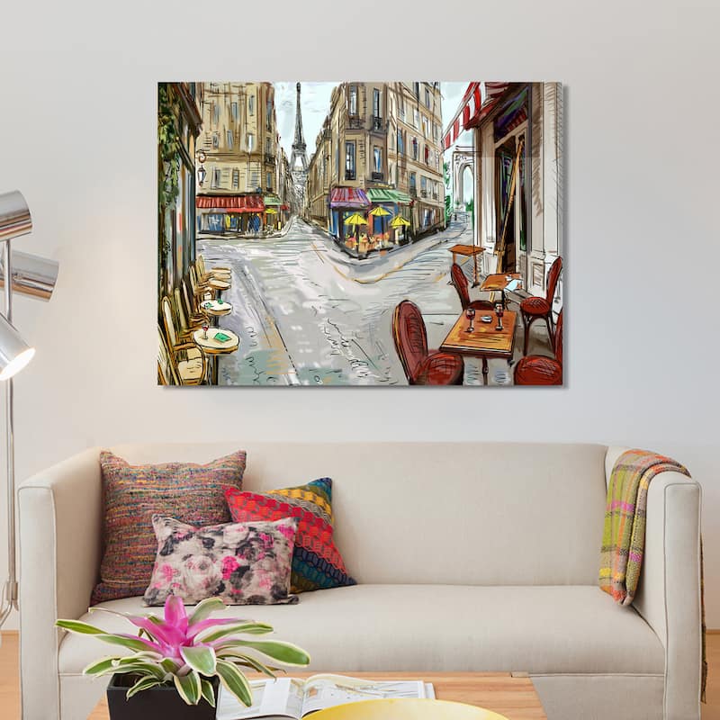 "Day in Paris" Giclee Print Canvas Wall Art