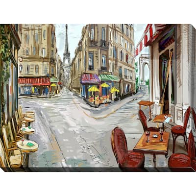 "Day in Paris" Giclee Print Canvas Wall Art