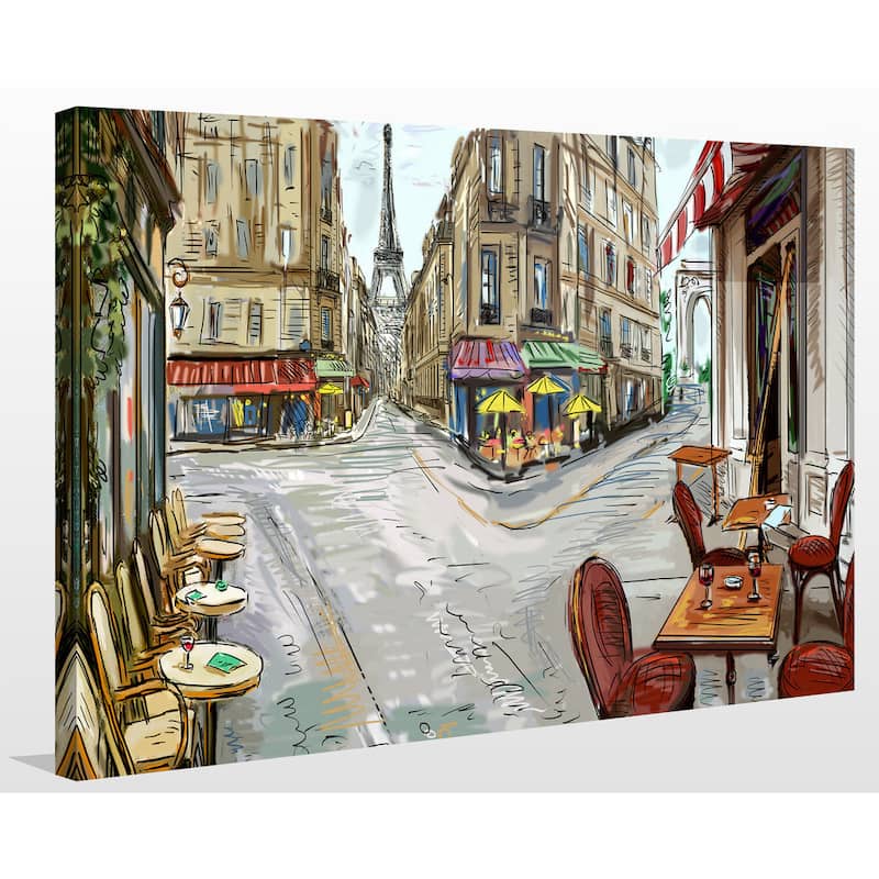 "Day in Paris" Giclee Print Canvas Wall Art