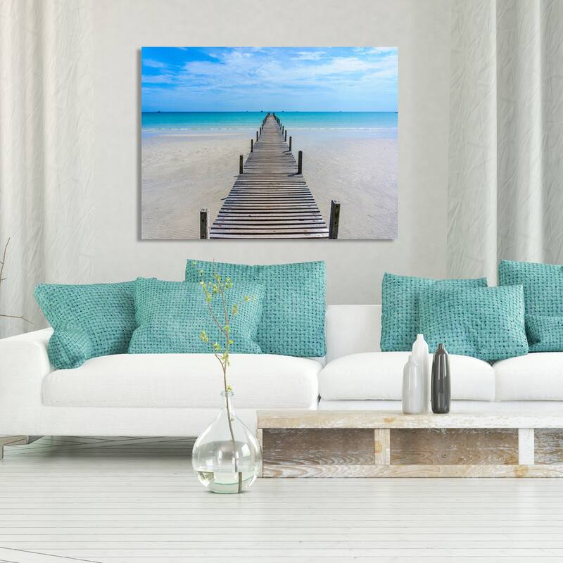 "Dock Waters 2" Giclee Print Canvas Wall Art