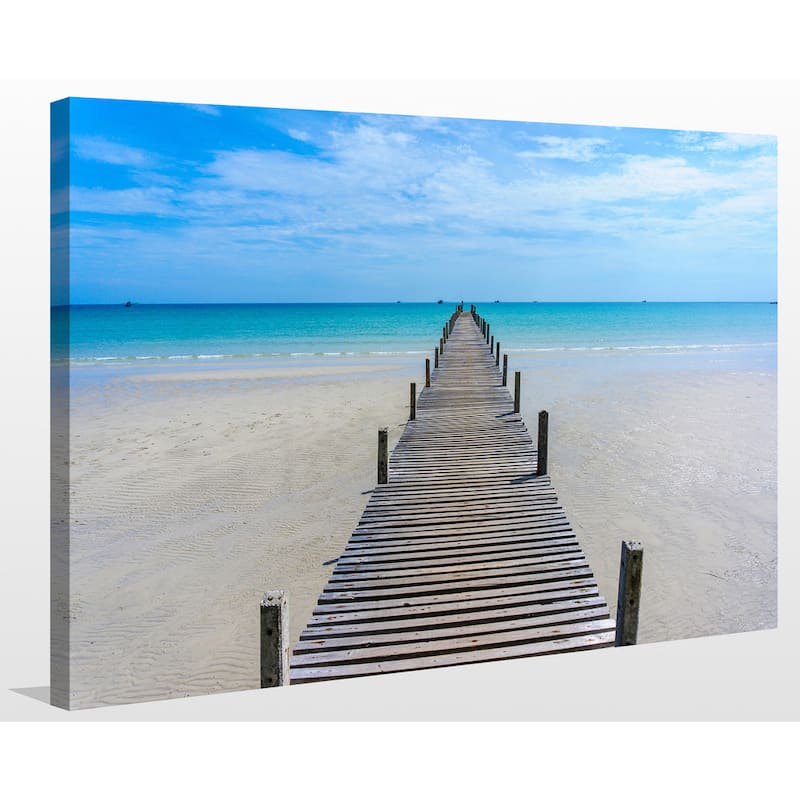 "Dock Waters 2" Giclee Print Canvas Wall Art