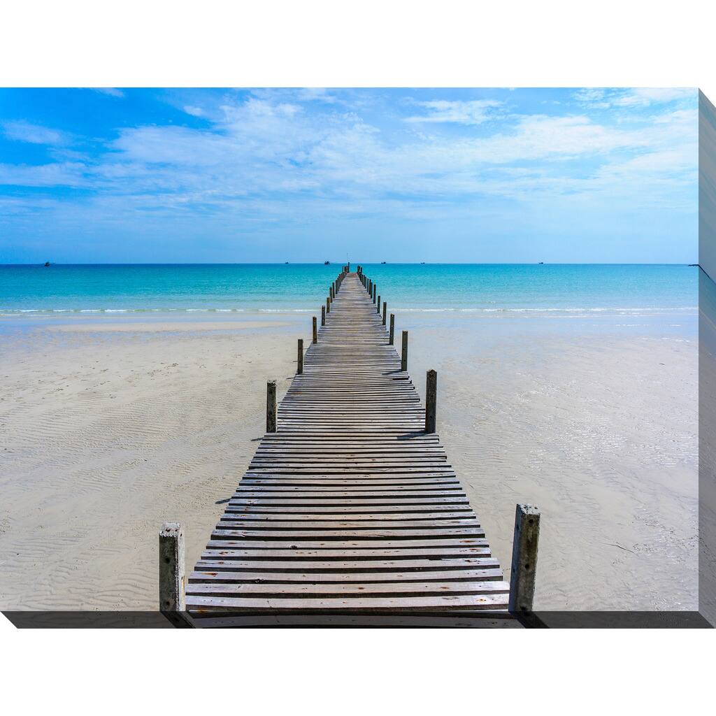 "Dock Waters 2" Giclee Print Canvas Wall Art