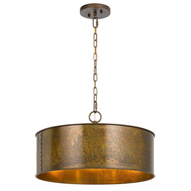Rochefort Goldtone Metal 3-light Chandelier