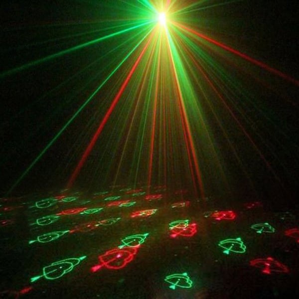 green laser light show