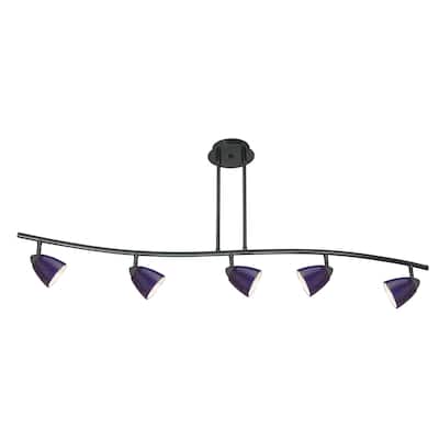 Orbit Metal 5-light Track Lighting