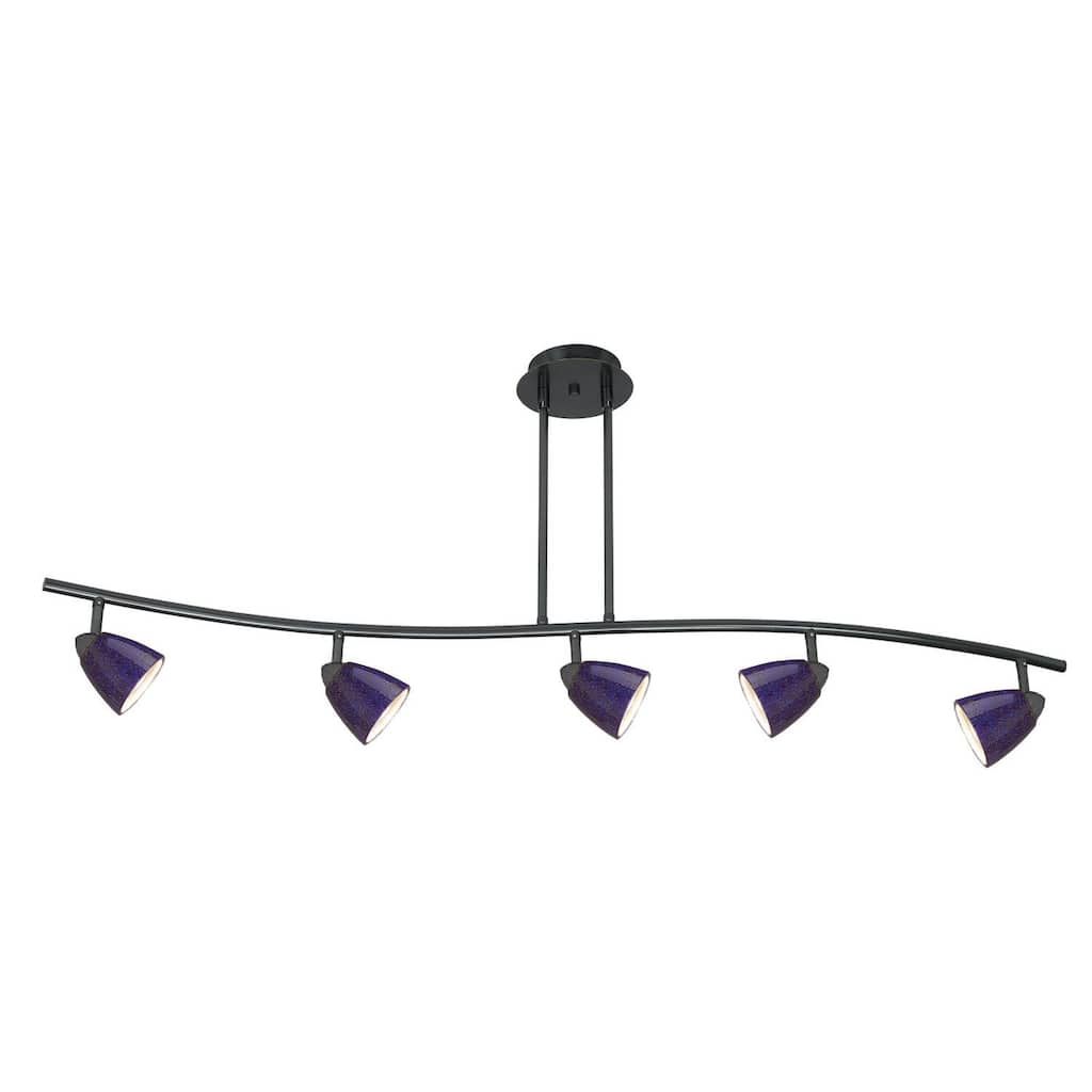 Orbit Metal 5-light Track Lighting