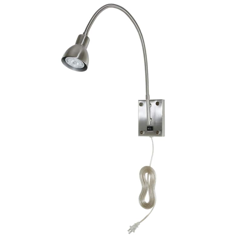 Brushed Steel 120-volt, 3-watt 4,000-kelvin LED Gooseneck Light