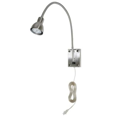 Brushed Steel 120-volt, 3-watt 4,000-kelvin LED Gooseneck Light - One Size