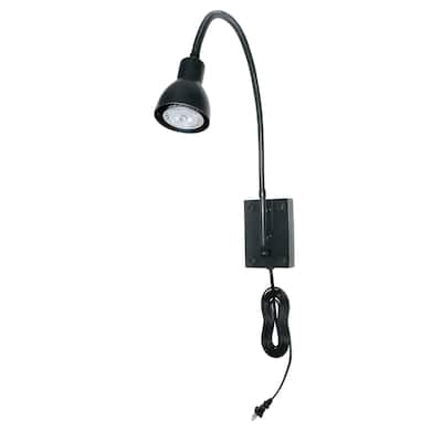 Bronze-finished Metal Gooseneck Light