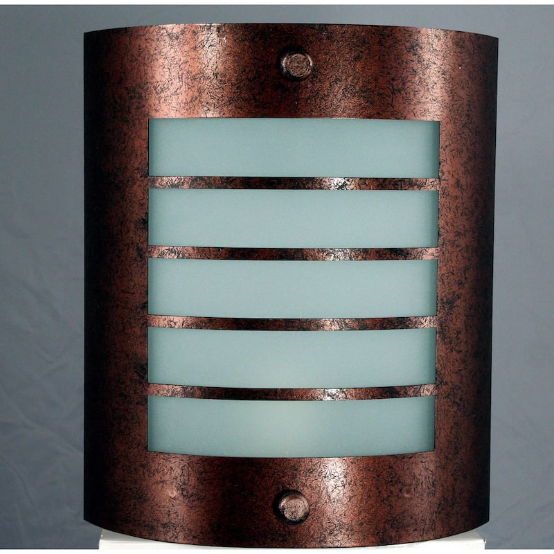 Oxidized Brown Metal 1-light Wall Sconce