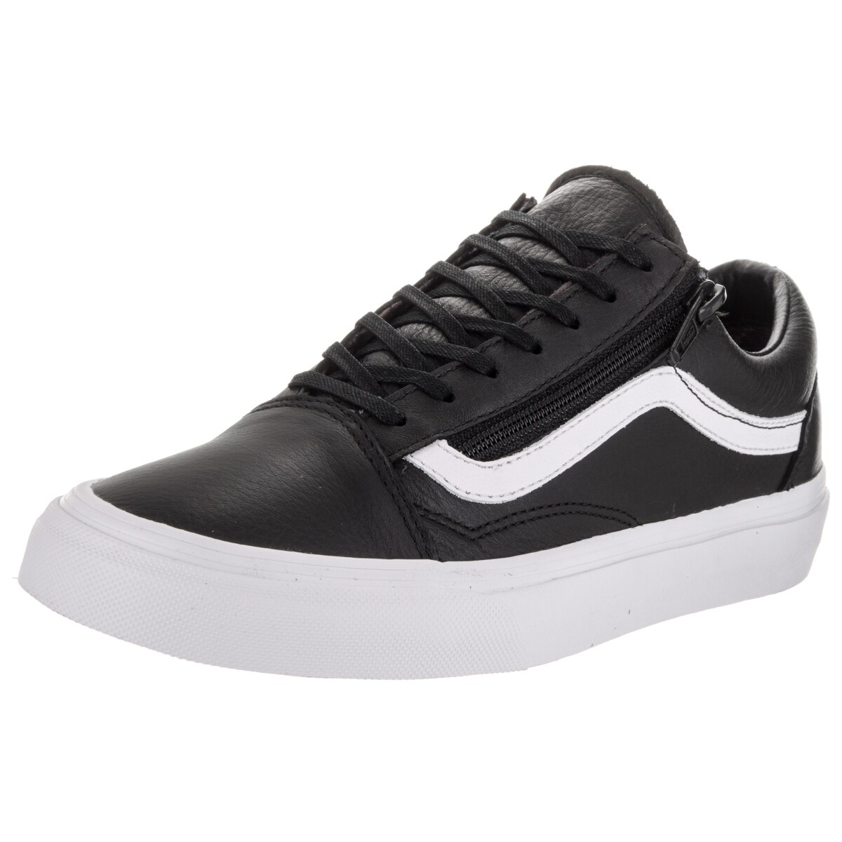 vans old skool zip leather