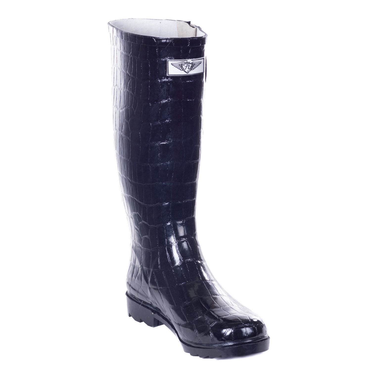low black rain boots