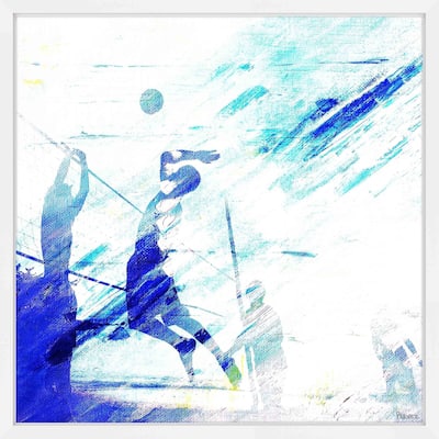 Parvez Taj - 'Dusk Volleyball' Framed Painting Print