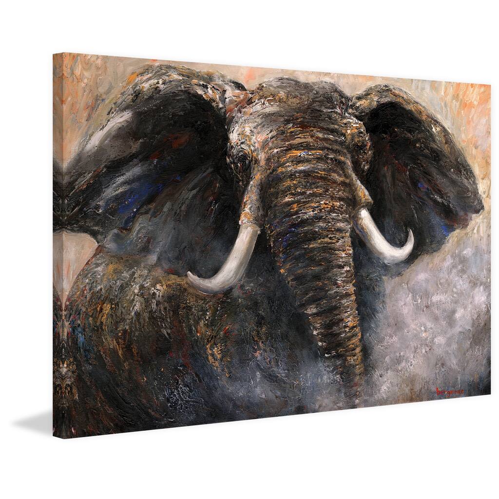 Marmont Hill - 'Intensity 2' by Bergerac Painting Print on Wrapped Canvas - Multi-Color