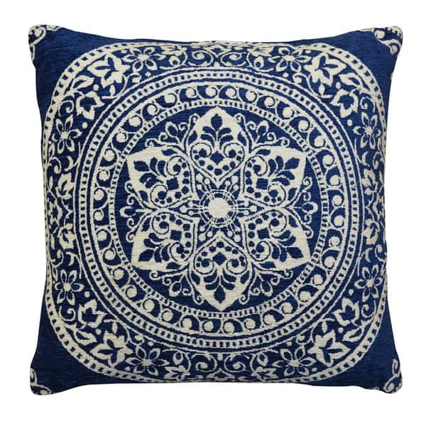 Home Dynamix Laura Hill Collection Traditional Floral Decorative Pillow ...