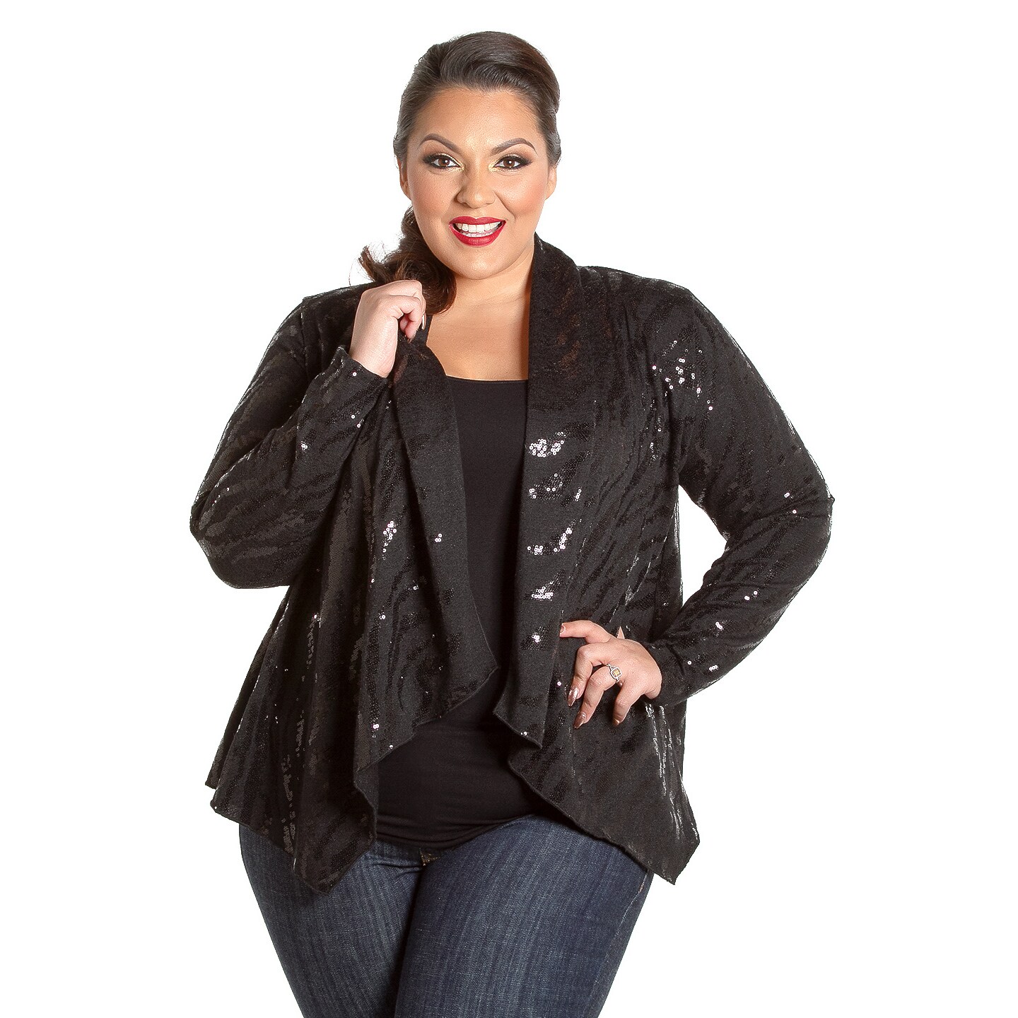 sparkly cardigan plus size