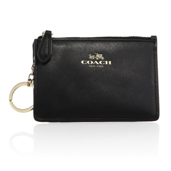 Shop Coach Mini ID Black Skinny Wallet - Free Shipping Today - Overstock - 13750167