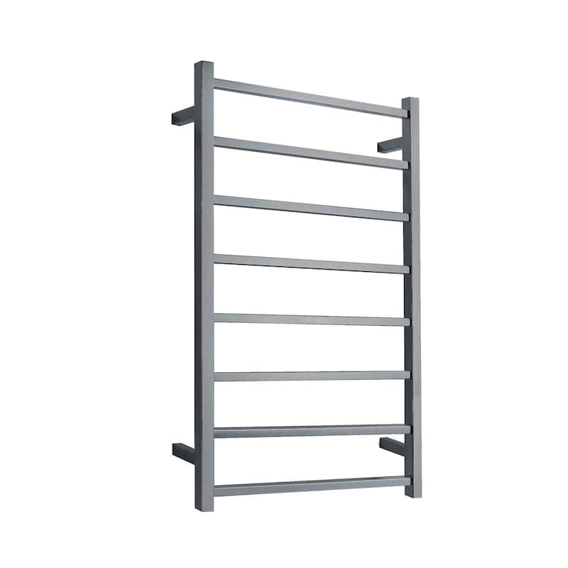 ANZZI Bell 8-Bar Electric Towel Warmer in Brushed Nickel